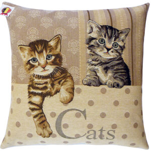 Cushion Cats Brown -- 45x45cm-0