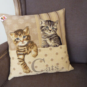 Cushion Cats Brown -- 45x45cm-10808