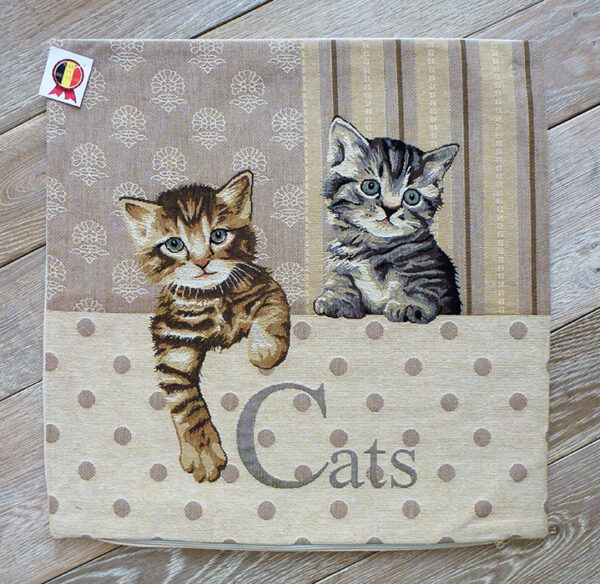 Cushion Cats Brown -- 45x45cm-10806