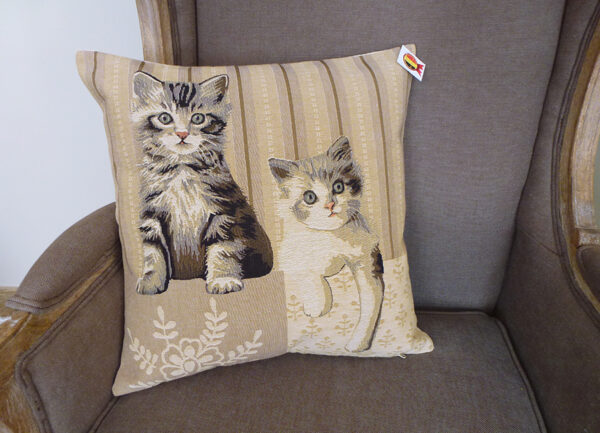 Cushion Cats Grey -- 45x45cm-10809