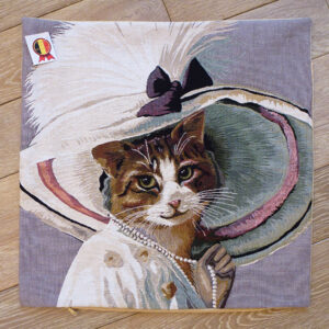 Coussin Chat Chapeau & Collier -- 45x45cm-10552