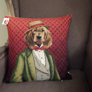 Coussin Chien Gentleman -- 45x45cm-10591