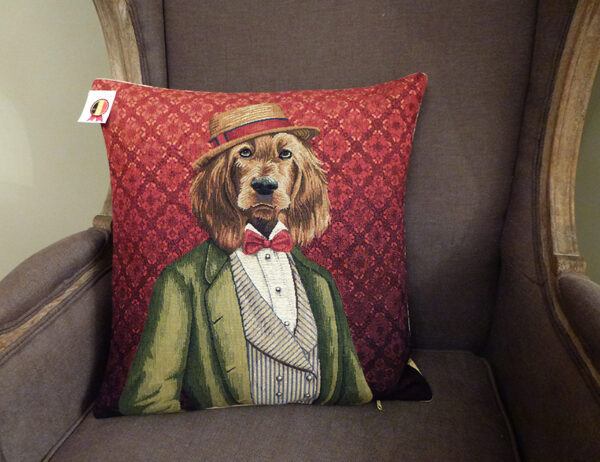 Coussin Chien Gentleman -- 45x45cm-10591