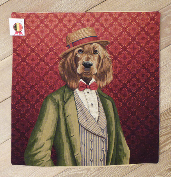 Coussin Chien Gentleman -- 45x45cm-10592