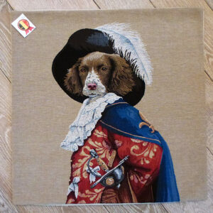 Coussin chien Porthos -- 45x45cm-10831