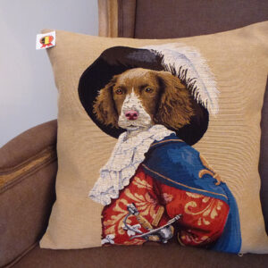 Coussin chien Porthos -- 45x45cm-10473