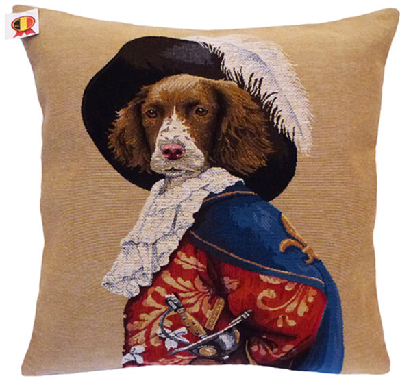 Coussin chien Porthos -- 45x45cm-0