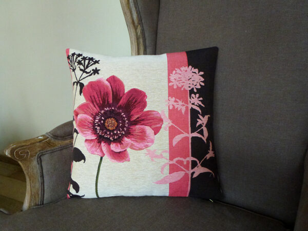 Cushion Pink Flower -- 45x45cm-11263