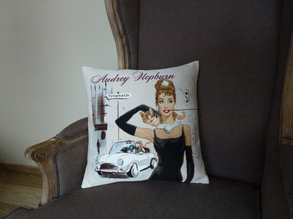 Cushion Audrey Hepburn -- 40x40cm-11260