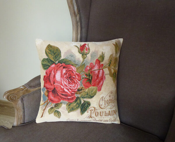 Cushion Roses & Chocolate -- 45x45cm-11236