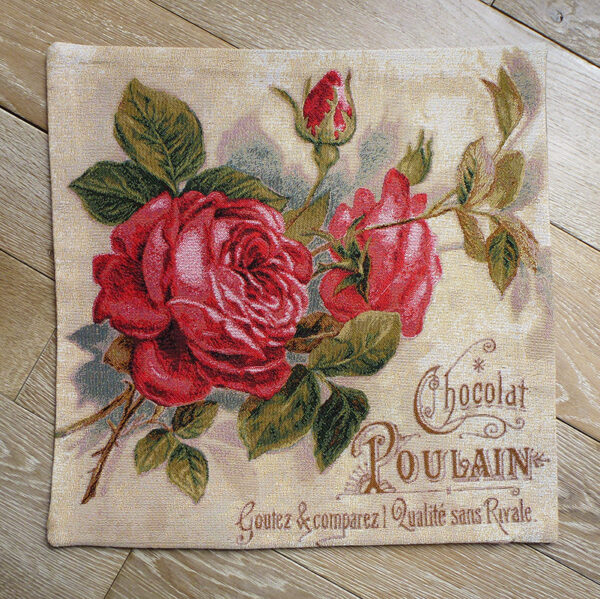 Cushion Roses & Chocolate -- 45x45cm-11235