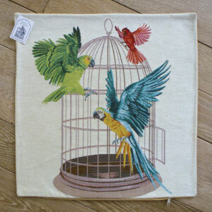 Cushion Parrots -- 45x45cm-11286