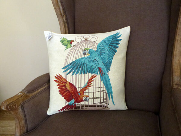 Cushion Parrots -- 45x45cm-11283