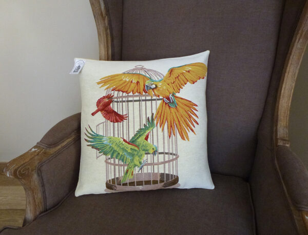 Cushion Parrots -- 45x45cm-11290